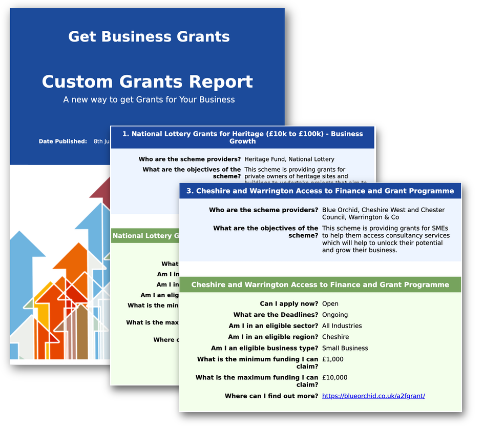 Grant Report Screenshot